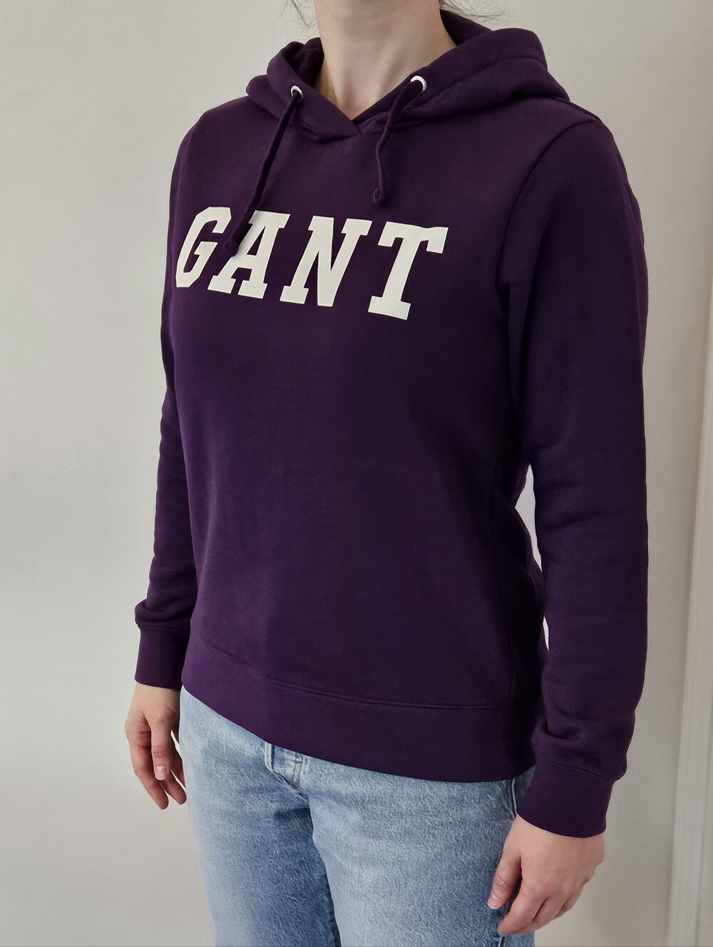 GANT Women's Purple Logo Hoodie